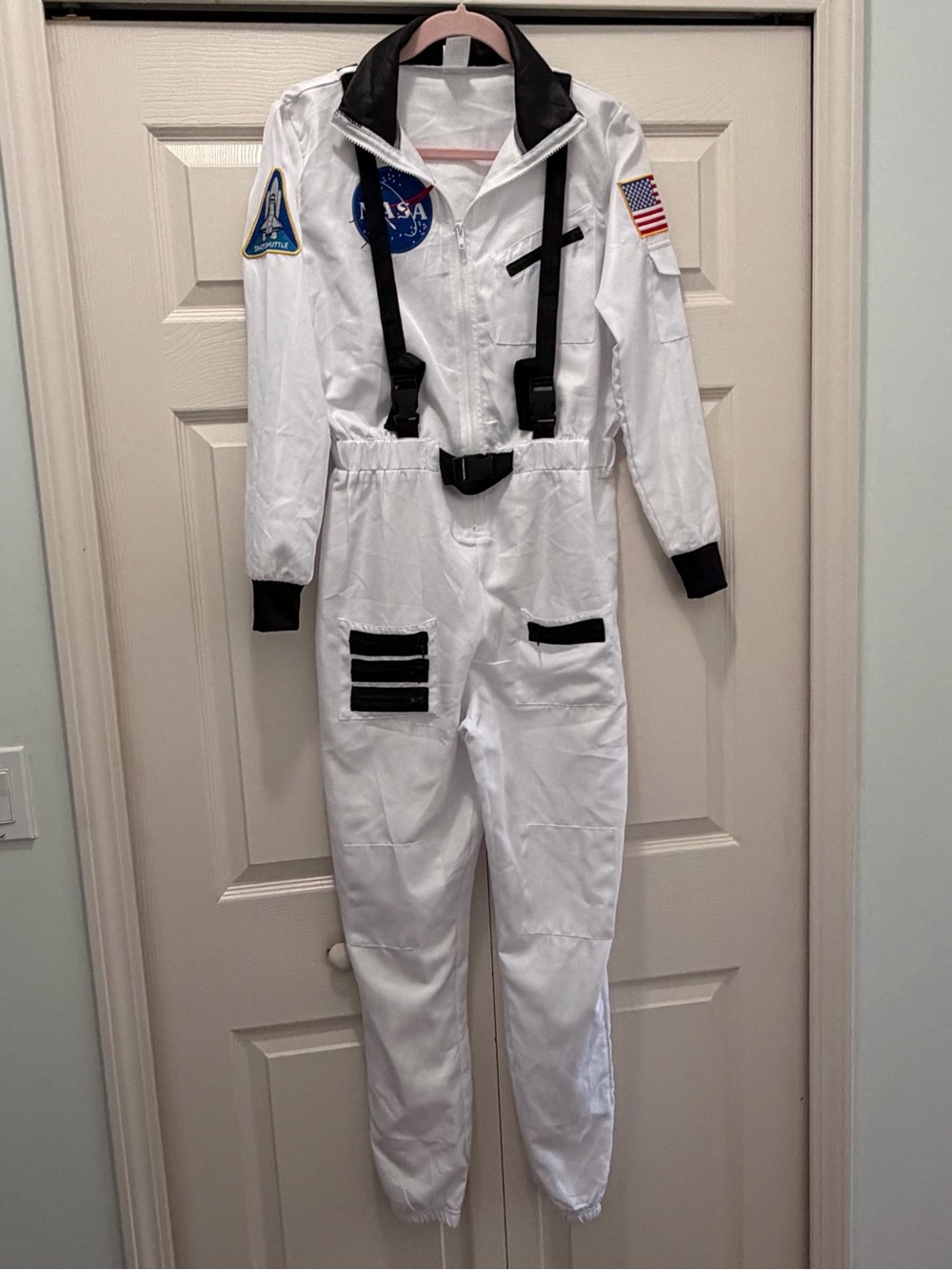 Spirit Halloween NASA White Astronaut Costume Jumpsuit Small